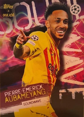 Pierre-Emerick Aubameyang / FC Barcelona / Topps Steve Aoki / Fußball Karte - Bild 1 von 2