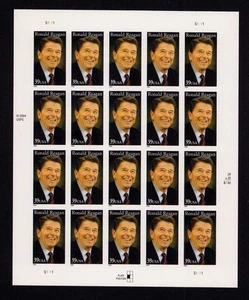 4078 Ronald Reagan Sheet of 20 39¢ Stamps MNH - Picture 1 of 4