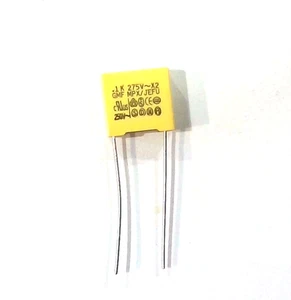 4x 0.1uF 100nF 275V AC X2 SAFETY CAPACITORS Polypropylene Film MPX Metalized - Bild 1 von 3