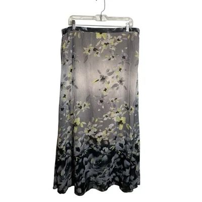 Maxi Falda One World L Gris Amarillo Floral Cachicho Bosque Hada Pradera Bruja Foto 1 de 4