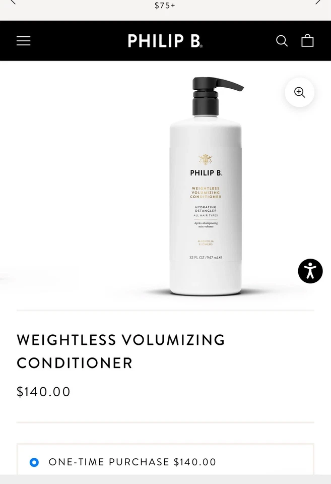 Philip B Weightless Volumizing Conditioner, Desembaraçador Hidratante-Magnólia 947 Ml - Imagem 1 de 3