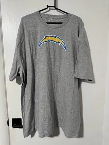 Fanatics NFL Los Angeles Chargers Football Mens Gray T Shirt Size 3XL - Picture 1 of 3