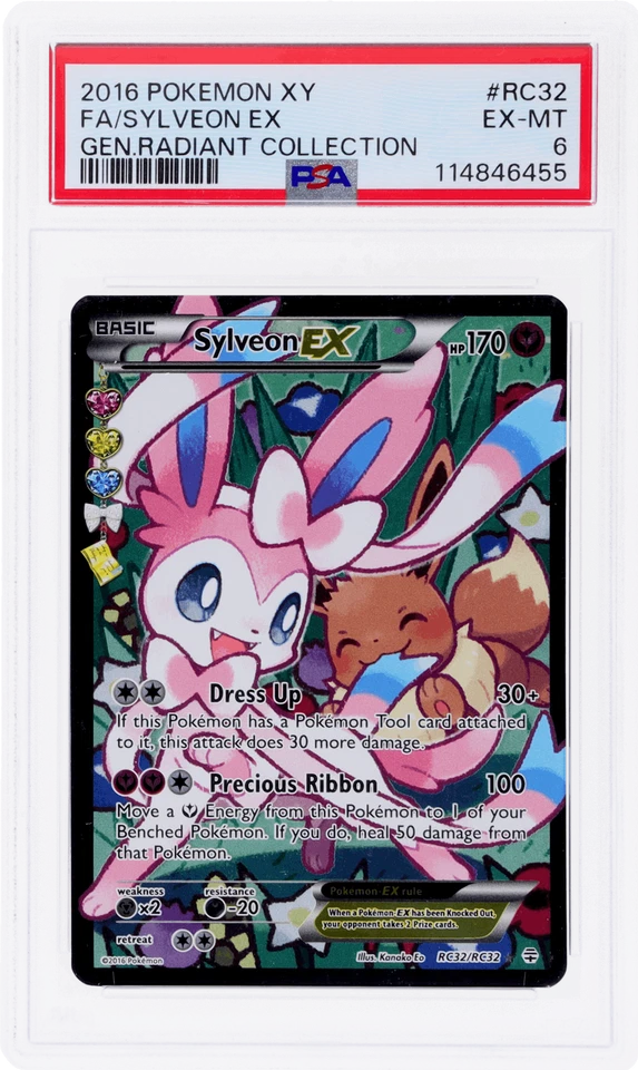 2016 Pokemon XY Generations Sylveon Ex Radiant Collection #RC32 PSA 6 - Image 1 of 2