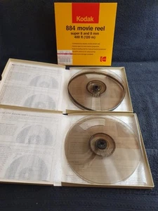 Kodak 884 Movie Reels Super 8 & 8mm 400 Ft. Original Packaging Vintage LOT OF 2 - Picture 1 of 3