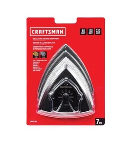 Accesorio de lijado oscilante Craftsman multiherramienta 7 piezas CMA0200 ajuste universal - Imagen 1 de 8