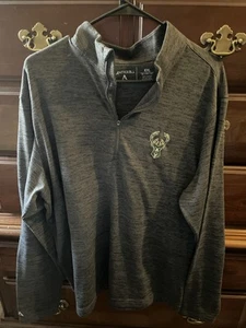 Antigua Men’s Milwaukee Bucks Long Sleeve Pullover Shirt Size 2XL Gray - Picture 1 of 4