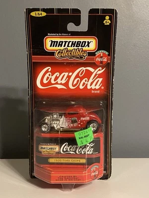 Matchbox Collectibles Coca Cola 1933 Red Ford Coupe New Factory Sealed Packaging - Image 1 of 3