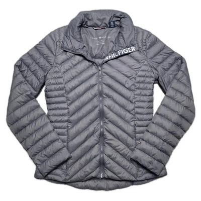 Chaqueta acolchada Tommy Hilfiger para mujer talla M gris Foto 1 de 4