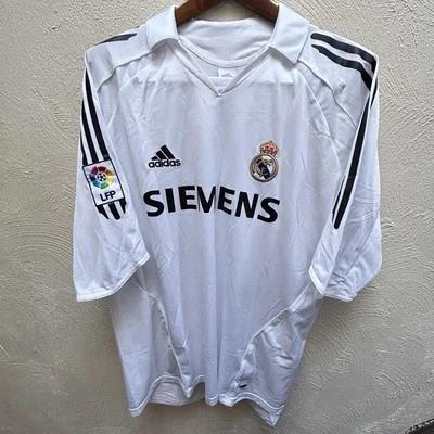 2005 Adidas Real Madrid Дэвид Бекхэм футбол Джерси XL футбол - Изображение 1 из 4