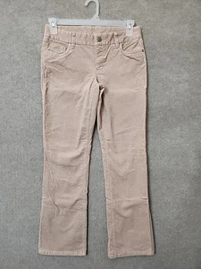 Pantaloni donna J Crew Favorite Fit velluto a coste 4 corti beige gamba dritta elasticizzati - Foto 1 di 7