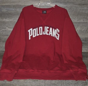 Ralph Lauren Polo Jeans Pullover Crew Neck Sweatshirt Men's Size XXL 2XL - Picture 1 of 7
