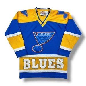 Vintage 90s St. Louis Blues NHL Hockey Jersey Youth Size Small Retro USA Made - Picture 1 of 5