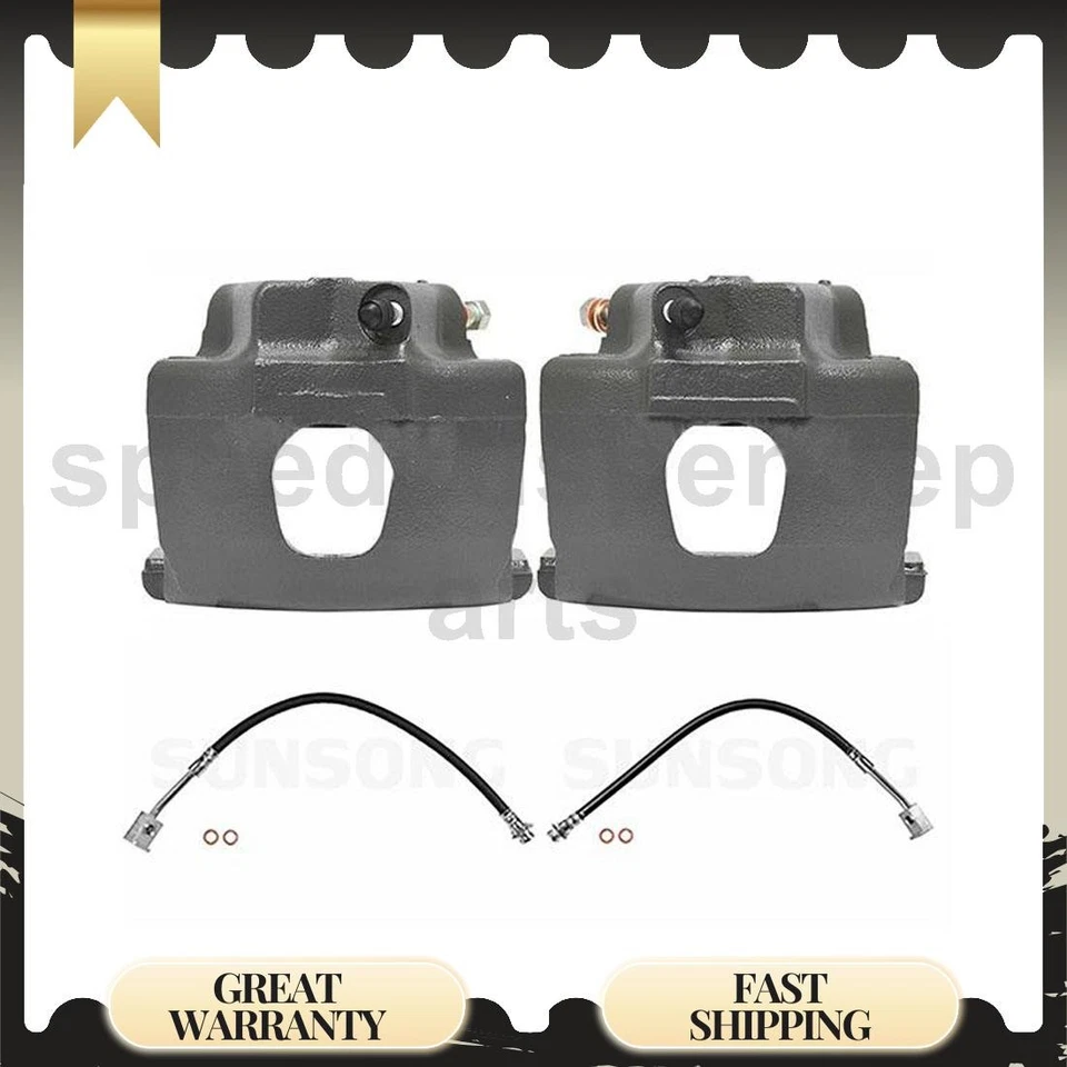 Front Brake Hose Line wtih Calipers Fits 1973 Ford F-100 F-250 - Image 1 of 4