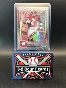 2025 Bowman University Chrome - Trech Kekahuna #37 Refractor (RC) - Picture 1 of 2