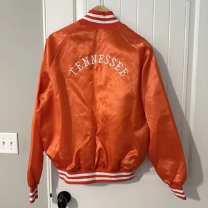 Chaqueta De Colección TENNESSEE Naranja Satinado Bombardero Años 80 Voluntarios Vols Talla XL - Imagen 1 de 6