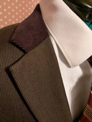 Custom Jacket With Corduroy Collar and Patch Elbow 41R - Image 1 of 4