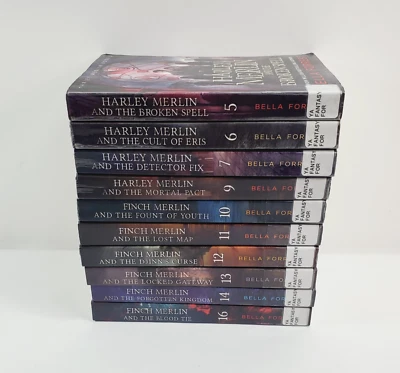 Lot of 10 Harley Merlin Books 5-7, 9-14, 16 by Bella Forrest Paperback - Image 1 of 4