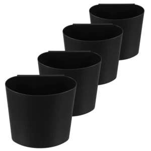 4 Pcs Hanging Bucket Storage Basket Shopcart Cup Holder Child Office - Picture 1 of 12