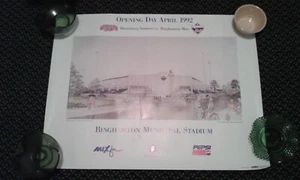 Vintage Poster 1992 Binghamton Mets Inagural Opening Day Municipal Stadium NY - Bild 1 von 1