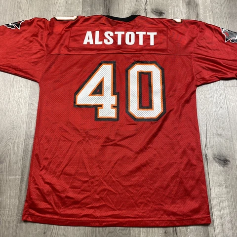 Vintage Champion Tampa Bay Buccaneers Mike Alstott Jersey Red Men's Size M 40 Cover