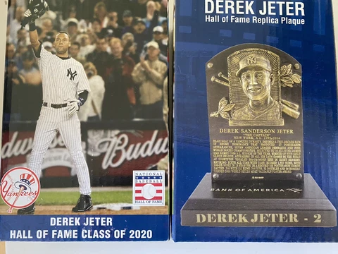 2022 Derek Jeter New York Yankees Hall Of Fame HOF Replica Plaque NY 9/9 MLB Cover