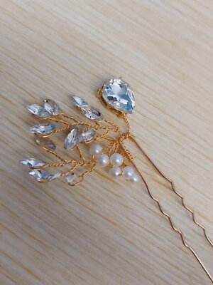 Inc International concepts Womens  Crystal  Wedding hair pin  Gold - Image 1 of 4
