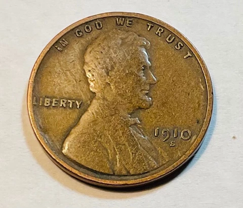 1910-S  Lincoln Cent Cover