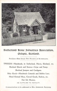 Escocia - Asociación de Industrias del Hogar de Sutherland - Secretaria Piss Anderson - Imagen 1 de 2
