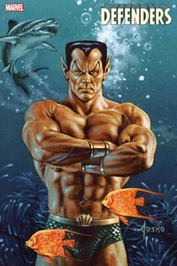 DEFENDERS #3 JUSKO MARVEL MASTERPIECES VARIANT MARVEL COMICS 2021 NAMOR - Picture 1 of 1