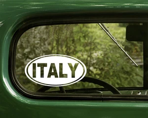 2 ITALY DECALs Oval Sticker For Bumper Truck Car Window Rv 4x4 Laptop - Imagen 1 de 1