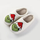Christmas Grinch's Slippers Indoor Warm Bedroom Slipper Cozy Fluffy Home Slipper