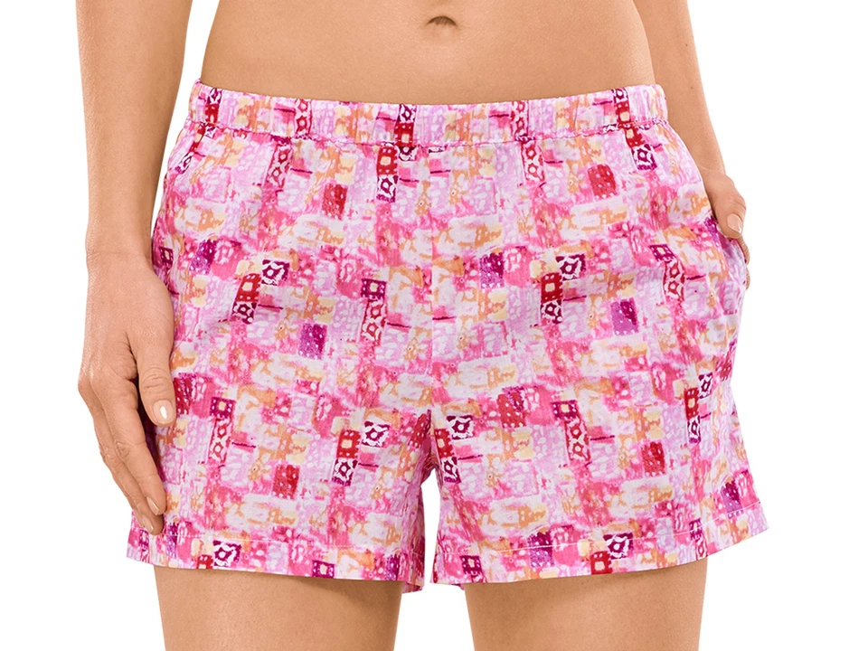 Schiesser Damen kurze Schlafanzughose Hose Kurz Mix & Relax - 147154 - Bild 1 von 1