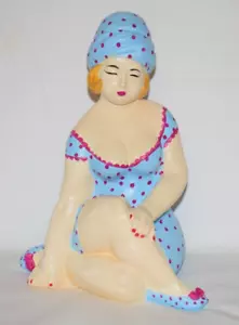 Erotik Figur mollige Frau Statue Retro Dicke Dame Rubens Lady Deko Statuette - Bild 1 von 5