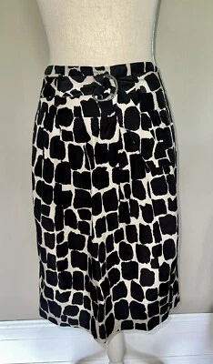 Falda lápiz con cinturón mezcla de seda estampado de jirafa Banana Republic para mujer 4 Foto 1 de 4