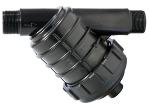 Filtro acqua irrigazione a cartuccia rete 100 mesh inclinato filettato 1" 1/4 - Foto 1 di 5