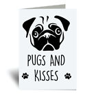 60 Second Makeover Limited Pugs And Kisses Greeting Card Mum Pet Card Mothers Da
