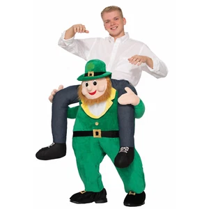 Carry Me Leprechaun Gag Funny Humor Halloween Costume Comedy Comic - Picture 1 of 2