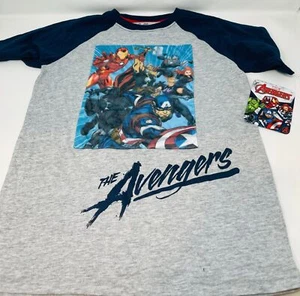 Marvel Avengers Captain America - Iron Man - Thor - Kids Gray Boys Youth Shirt - Picture 1 of 8
