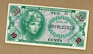 Series 641 10c Military Payment Certificate - Picture 1 of 2