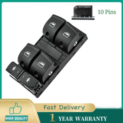 Interruptor de control de ventana lateral del conductor Master Power nuevo para Audi A6 Q7 S6 2005-2011 Foto 1 de 4