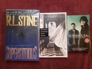Lot Of 3 Super natural/superstition Books Superstitious, Supernatural Nevermore - Imagen 1 de 3