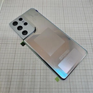 Original Samsung SM-G998F Galaxy S21 Ultra Battery Cover Silver (GH82-24499B)NEW - Picture 1 of 2