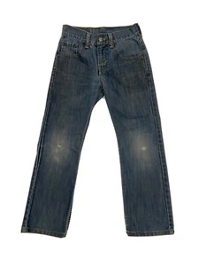 Levis Strauss Jeans 514 Straight Fit Blue Distressed Boys Size 22x22 GUC - Picture 1 of 12