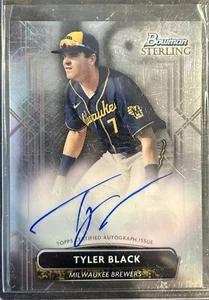 2022 Bowman Sterling Tyler Black AUTO Rookie Autograph RC Brewers - Picture 1 of 1