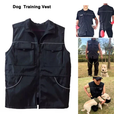Pet Dog Trainer Clothing Multi Pocket Jacket for Men Women Handler Training Vest - Image 1 of 4