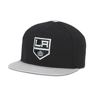 Los Angeles Kings Hat: Black/Grey Snapback Flat Bill | NHL Hats - Picture 1 of 5