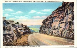 NY Postcard Whiteface Mountain Memorial Highway Wilmington Lake Placid Unposted - Picture 1 of 2