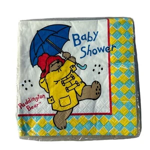 Vintage - Orso Paddington - bambino - tovaglioli - SIGILLATI - made in USA - saluti americani - Foto 1 di 2
