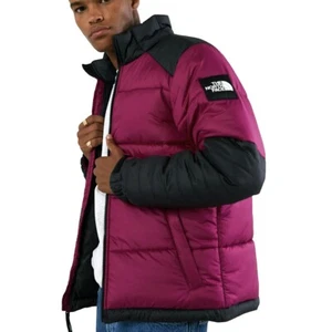 NWT! Men's THE NORTH FACE Brazenfire Puffer Jacket Full Zip Insulated Sz XL PLUM - Picture 1 of 12