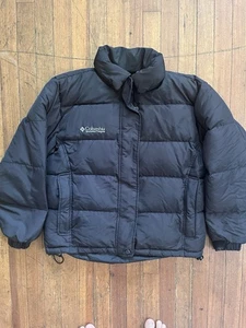 COLUMBIA - Women's Vintage Down Puffer Coat Jacket Black Size Medium - Picture 1 of 7